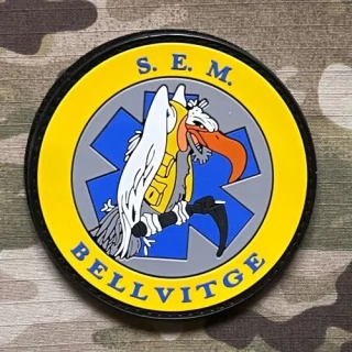 PoliceFirePatches Spain SEM - Bellvitge PVC Patch - nášivka