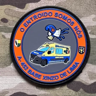 PoliceFirePatches Spain A-452 Base - Xinzo de Limia PVC Patch - nášivka