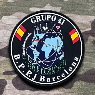 PoliceFirePatches Spain Policia Nacional - Grupo 41 - BPPJ Barcelona PVC - nášivka