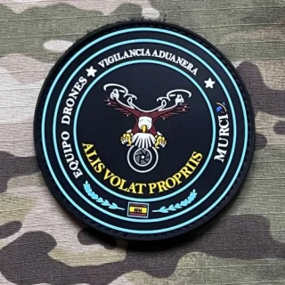 PoliceFirePatches Spain Equipo Drones - MURCI PVC - nášivka