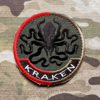 Ukrajina Military Velcro Patch SOF Regiment KRAKEN - ver.2 - nášivka