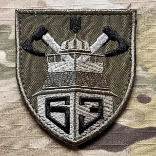 Ukrajina Military Velcro Patch 63rd Separate Mechanized Brigade - Olive - nášivka