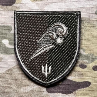 Ukrajina Military Velcro Patch 36th Separate Marine Brigade - 1st Marine Battalion - Olive - nášivka
