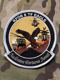US. Army - Task Force 8 Eagle - KFOR Patch - Color - nášivka