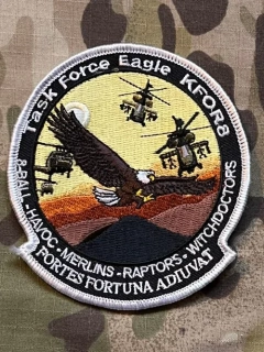US. Army - Task Force 8 Eagle - KFOR Patch - Color - nášivka
