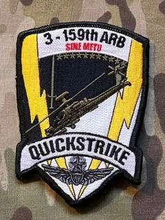 US. Army - 159th Aviation Regiment - 3rd Squadron - Quickstrike Patch - Color - nášivka