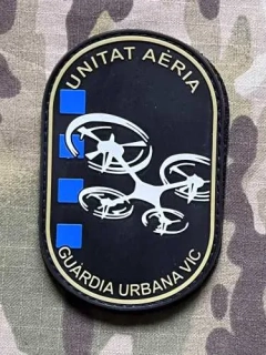PoliceFirePatches Spain Guardia Urbana Unitat Aéria PVC - nášivka