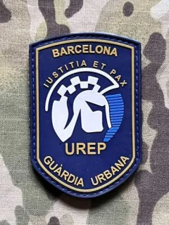 PoliceFirePatches Spain Guardia Urbana UREP Barcelona PVC - nášivka