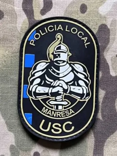PoliceFirePatches Spain Policia Local - USC - Manresa PVC - nášivka