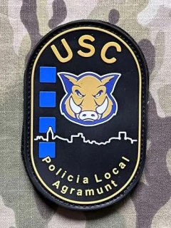 PoliceFirePatches Spain Policia Local - USC - Agramunt PVC - nášivka