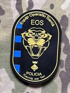 PoliceFirePatches Spain Policia - EOS - Equip Operatiu Sarriá - Sarriá de Ter PVC - nášivka