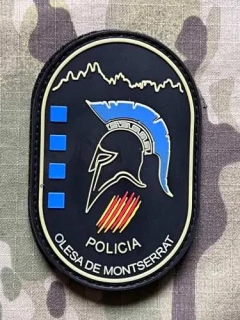 PoliceFirePatches Spain Policia - Olesa de Montserrat PVC - nášivka