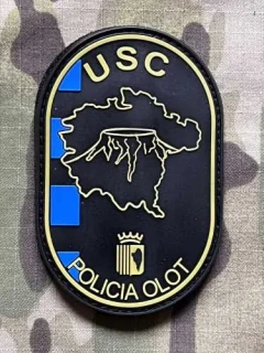 PoliceFirePatches Spain Policia - USC - Olot PVC - nášivka