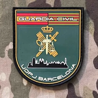 PoliceFirePatches Spain Guardia Civil - UOPJ - Barcelona PVC - nášivka