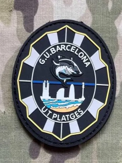 PoliceFirePatches Spain Guárdia Urbana - UT Platges - Barcelona PVC - nášivka
