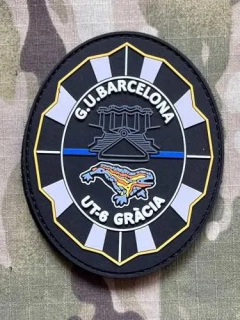 PoliceFirePatches Spain Guárdia Urbana - UT-6 Grácia - Barcelona PVC - nášivka