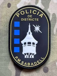 PoliceFirePatches Spain Policia de Districte - PM Sabadell PVC - nášivka
