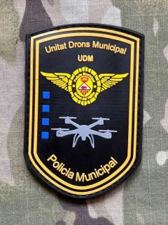 PoliceFirePatches Spain Policia Municipal - UDM - Unitat Drons Municipal PVC - nášivka