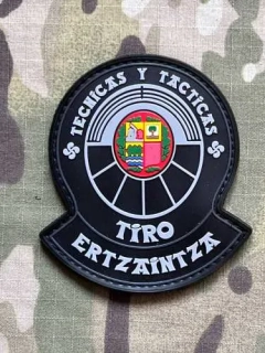 PoliceFirePatches Spain Ertzaintza - TIRO - Technicas y Tacticas PVC - nášivka