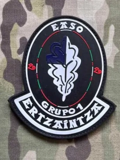 PoliceFirePatches Spain Ertzaintza - EASO - Grupo 1 PVC - nášivka