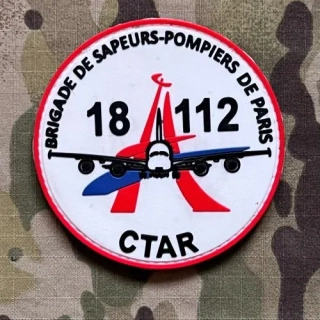 PoliceFirePatches France Brigade de Sapeurs - Pompiers de Paris - CTAR PVC - nášivka