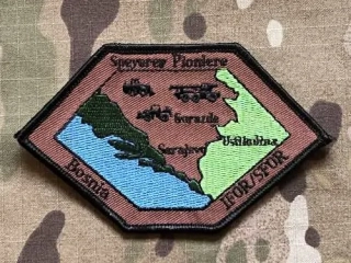 German Patch Bundeswehr Speyerer Pioniere IFOR/SFOR Bosnia - nášivka