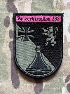 German Patch Bundeswehr PzBtl 308 - Panzerbataillon 383 - Olive - nášivka