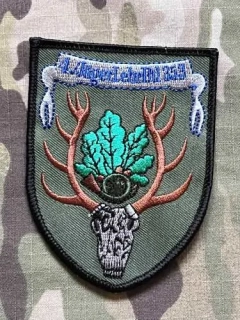 German Patch Bundeswehr 4./JgLehrBtl 353 - 4./Jägerlehrbataillon 353 - Olive - nášivka