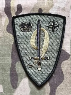 NATO CAOC 9 - Combined Air Operations Center - RAF High Wycombe Patch - Olive - nášivka