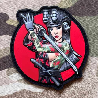 M-Tac Tactical Girl No.3 PVC Patch - Fountain Green - nášivka