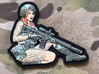 M-Tac Tactical Girl No.2 PVC Patch - Skandinavik/MM14 - nášivka
