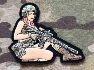 M-Tac Tactical Girl No.2 PVC Patch - Multicam - nášivka