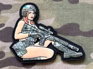 M-Tac Tactical Girl No.2 PVC Patch - Yakuza/Redhead/Multicam - nášivka