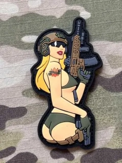 M-Tac Tactical Girl No.4 PVC Patch - Blonde - nášivka