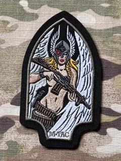 M-Tac Valkyrie Patch - Black/Renge Green - nášivka