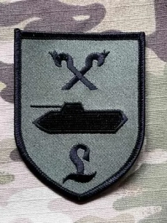German Patch Bundeswehr PzGrenLehrBtl 92 - Panzergrenadierlehrbataillon 92 - Olive - nášivka