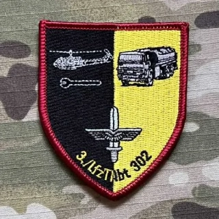 German Patch Bundeswehr 3./LfzTAbt 302 - 3./Luftfahrzeugtechnische Abteilung 302 - Color - nášivka