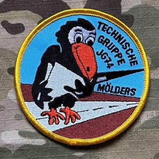 German Patch Luftwaffe TGrp JG 74 „M“ - Technische Gruppe Jagdgeschwader 74 - Mölders - nášivka