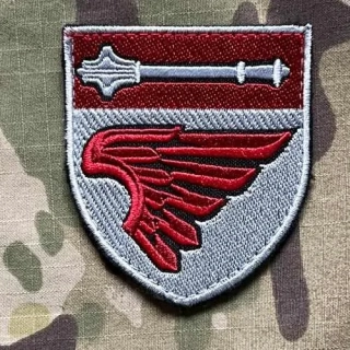 Ukrajina Military Velcro Patch 135th Management Battalion Airborne Force - Color - nášivka
