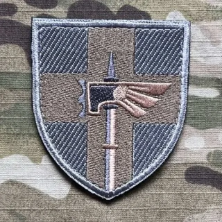 Ukrajina Military Velcro Patch 78th Separate Assault Regiment Herts - Olive - nášivka