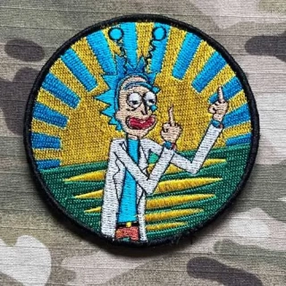 Ukrajina Military Velcro Patch Patriotism Rick and Morty - nášivka