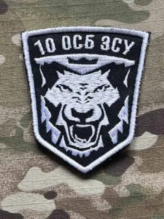 Ukrajina Military Velcro Patch 10th Separate Rifle Battalion - nášivka