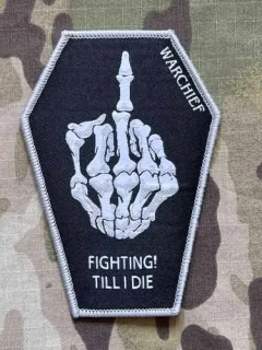 NoName Fighting! Till i Die Woven Patch - nášivka