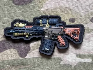 NoName Tactical Gun PVC Patch - HK416 - nášivka