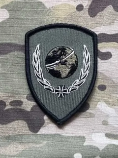 German Patch Bundeswehr VNAusbZBw - Vereinte Nationen Ausbildungszentrum der Bundeswehr - Olive - Velcro - nášivka