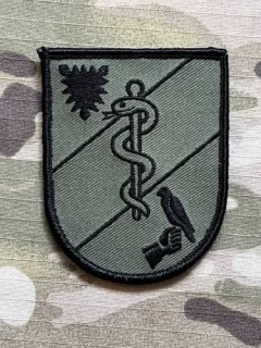 German Patch Bundeswehr SanZ Bückeburg - TE Schäfer-Kaserne - Sanitätszentrum Bückeburg - Teileinheit Schäfer-Kaserne - Olive - Velcro - nášivka