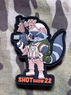 NoName Tactical Raccoon - Shot Show 22 PVC Patch - nášivka