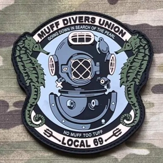 NoName MUFF Divers Union - Local 69 PVC Patch - nášivka