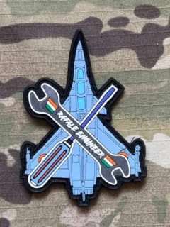 Indian Air Force - Rafale Engineer PVC Patch - nášivka