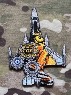 Hellenic Air Force - 335th Tiger Tech Patch - nášivka